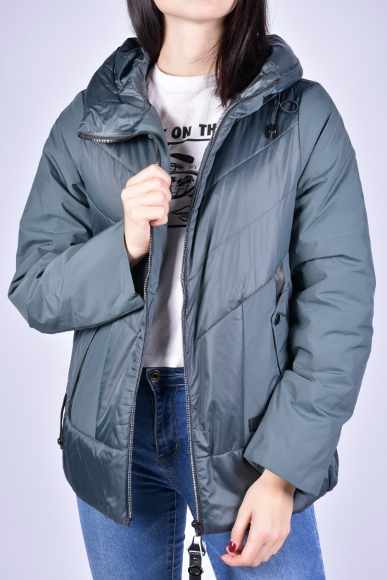 Куртка жіноча демісезонна (кол. хакі) болонева DS Розміри в наявності : 42, 46 арт.M21106