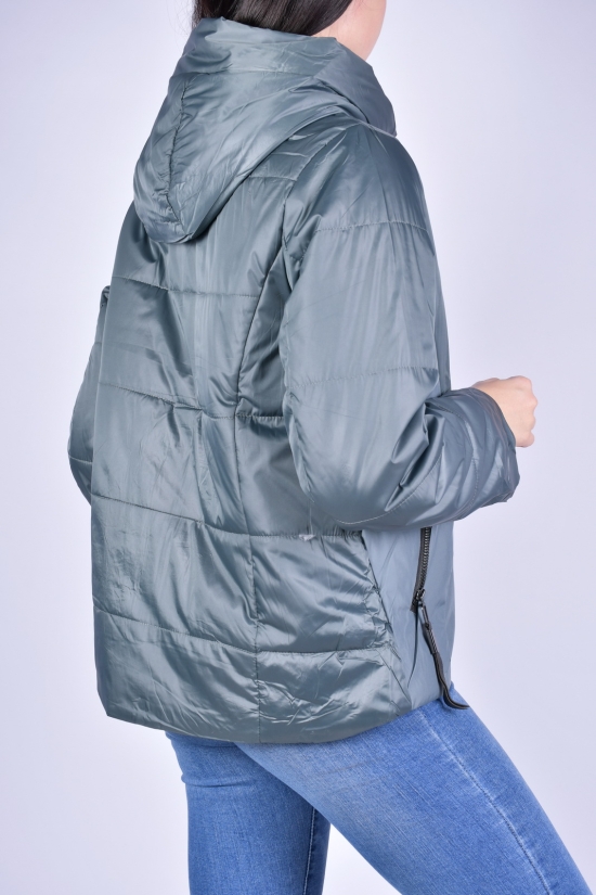 Куртка жіноча демісезонна (кол. зелений) болонева DS Розміри в наявності : 42, 44, 46, 48 арт.M21017