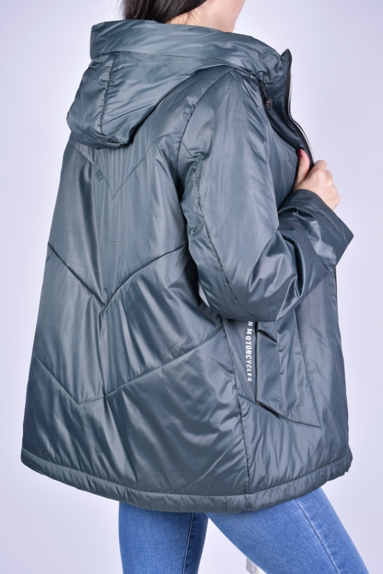 Куртка жіноча демісезонна (кол. Зелений) болоневой DS Розмір в наявності : 50 арт.M21200