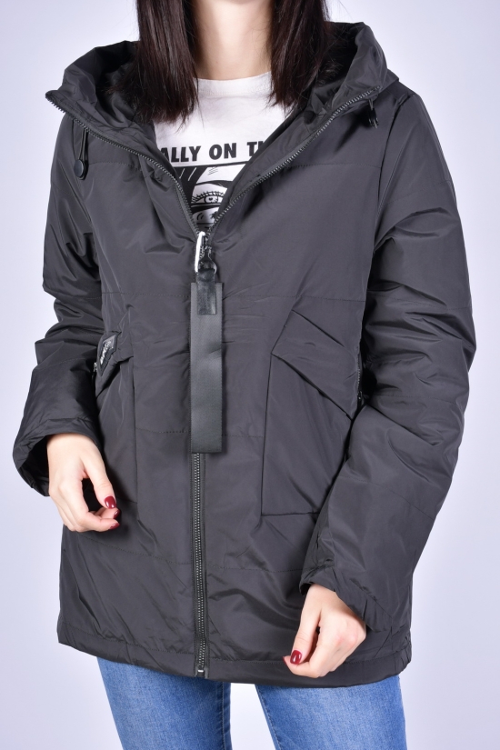 Куртка женская демисезонная (цв.черный) болоневая D.S Размер в наличии : 52 арт.M21002