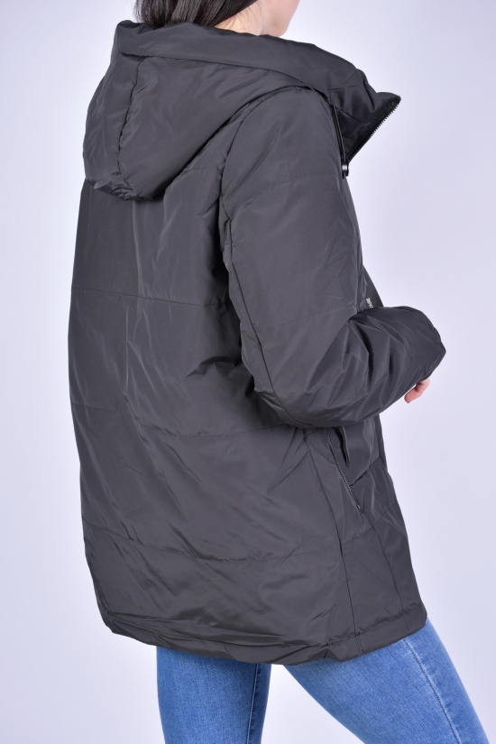 Куртка жіноча демісезонна (кол. чорний) болонева DS Розмір в наявності : 52 арт.M21002
