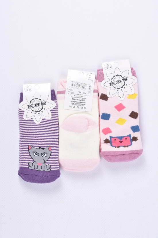 Шкарпетки махрові для дівчинки (1) KBS розмір 16-18 арт.3-20210