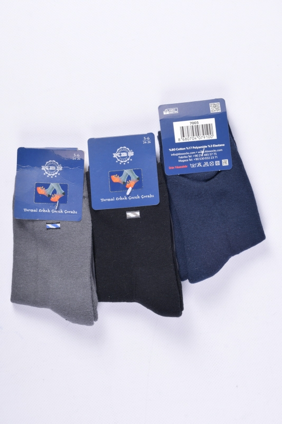 Шкарпетки махрові для хлопчика (5) KBS розмір 24-26 арт.3-20247