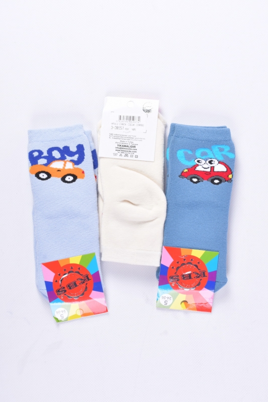 Носки махровые для мальчика (5) KBS размер 24-26 арт.3-20157