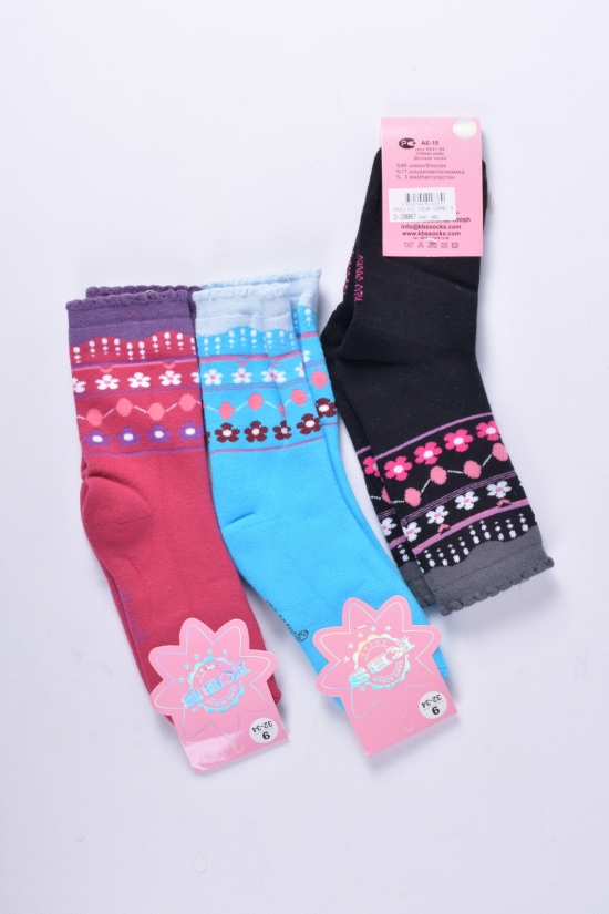 Шкарпетки махрові для дівчинки (9) KBS розмір 32-34 арт.3-20087