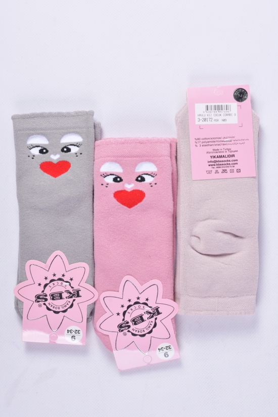 Шкарпетки махрові для дівчинки (9) KBS розмір 32-34 арт.3-20172