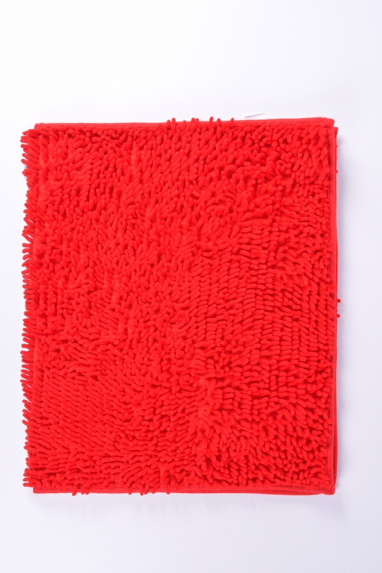Коврик "Лапша" (цв.красный) на резиновой основе (микрофибра) размер 60/100 см. арт.MF5211