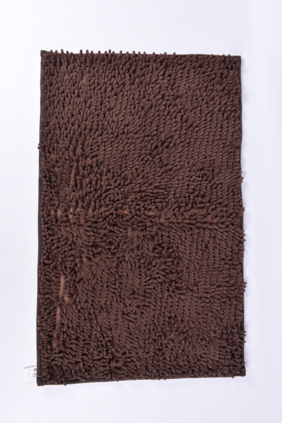 Коврик "Лапша" (цв.коричневый) на резиновой основе (микрофибра) размер 50/80 см. арт.коврик