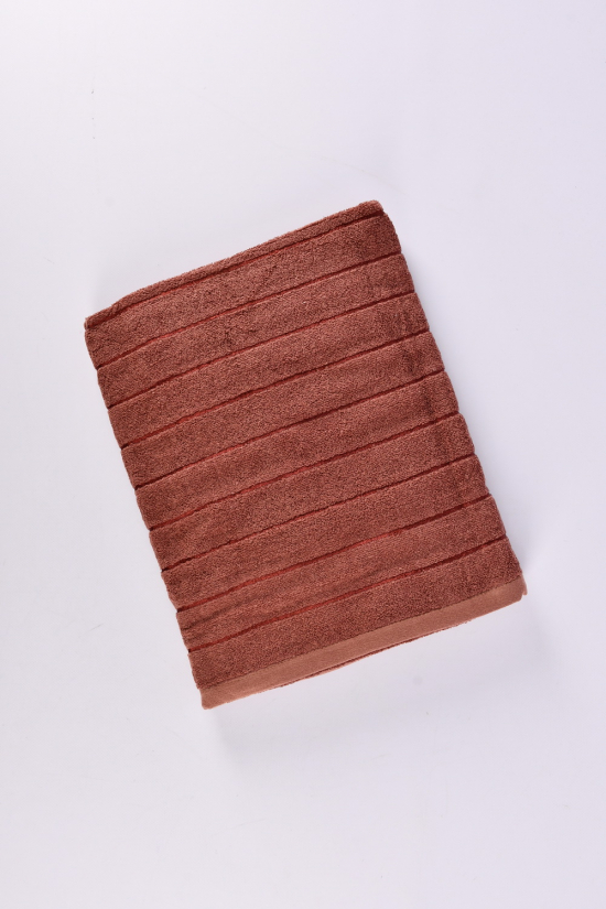 Рушник сауна махровий (кол. св. коричневий) розмір 90/160 см (вага 670 гр.) арт.9373