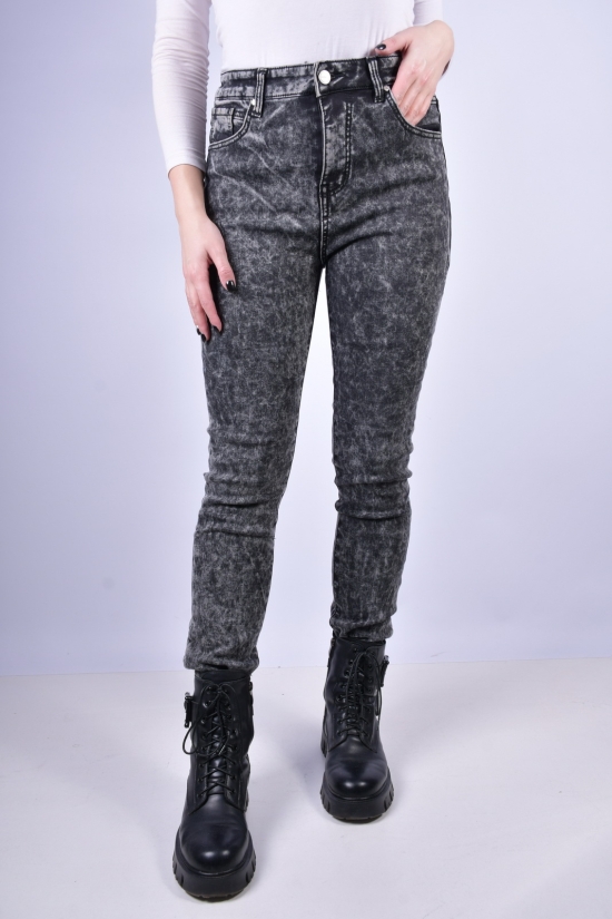 Джинсы женские стрейчевые на флисе NewJeans Размер в наличии : 33 арт.DF6025