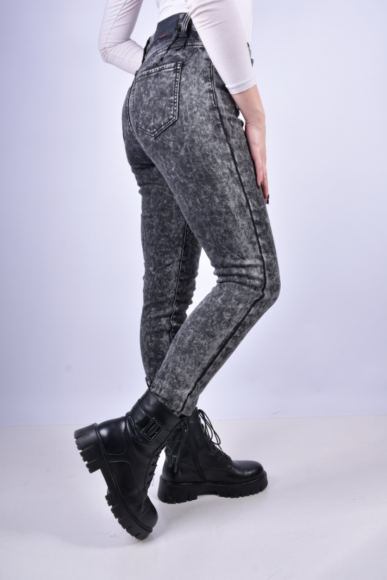 Джинсы женские стрейчевые на флисе NewJeans Размер в наличии : 33 арт.DF6025