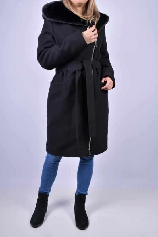 Пальто жіноче зимове (кол. чорний) кашемірове BOGIRA (330) Розмір в наявності : 40 арт.МАГИЯ
