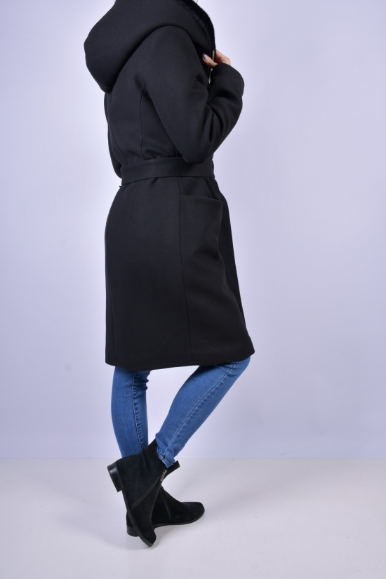 Пальто женское зимнее (цв.черный) кашемировое BOGIRA (330) Размер в наличии : 40 арт.МАГИЯ