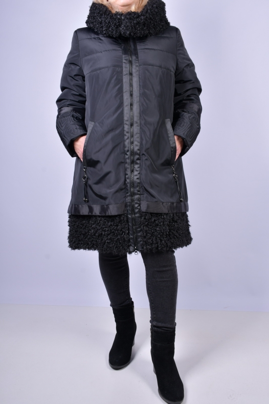 Пальто жіноче зимове (кол. чорний) Розмір в наявності : 50 арт.Алана