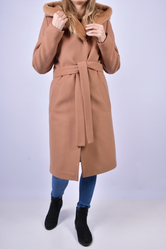 Пальто женское зимнее (цв.капучино) кашемировое BOGIRA Размер в наличии : 48 арт.МИЛАНА