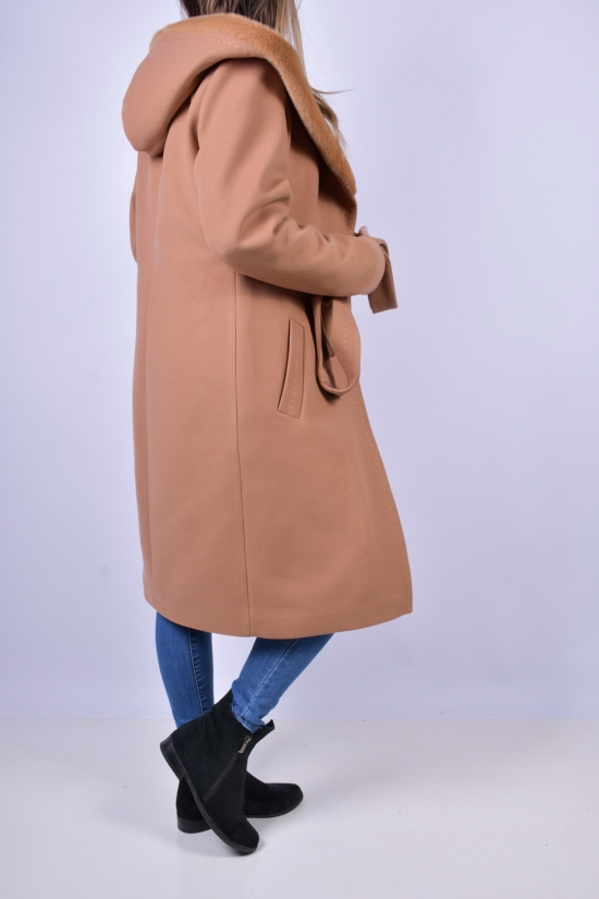 Пальто жіноче зимове (кол. капучино) кашемірове BOGIRA Розмір в наявності : 48 арт.МИЛАНА