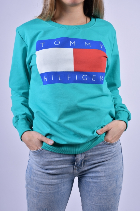 Світшот жіночий трикотажний (кол. м'яти) "Tommy Hilfiger" Розмір в наявності : 46 арт.Tommy Hilfiger