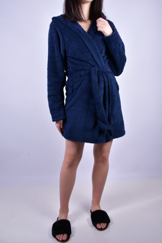 Халат жіночий (тканина трава) кольор. синій "Fawn" Розміри в наявності : 42, 46 арт.6201