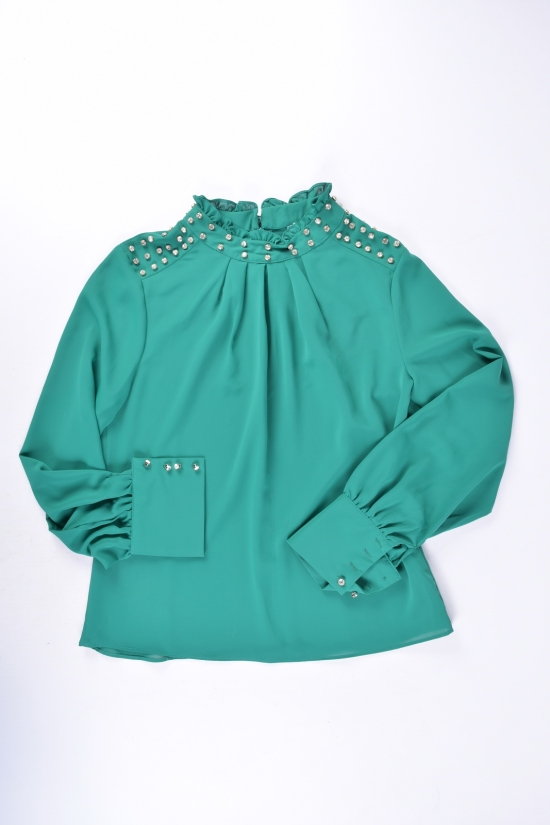 Блузка жіноча (кол. зелений) "ESAY" Розміри в наявності : 42, 48 арт.9019