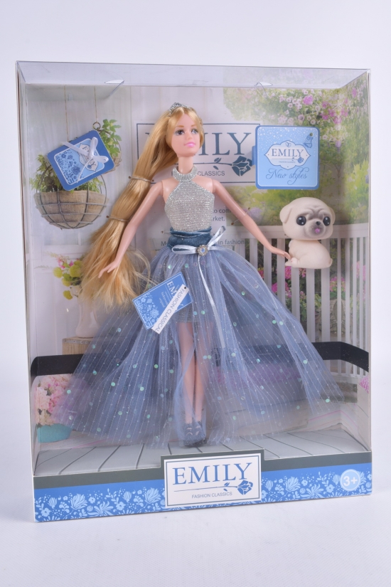 Кукла "EMILY" с аксессуарами шарнирная размер игрушки 29см арт.QJ102B