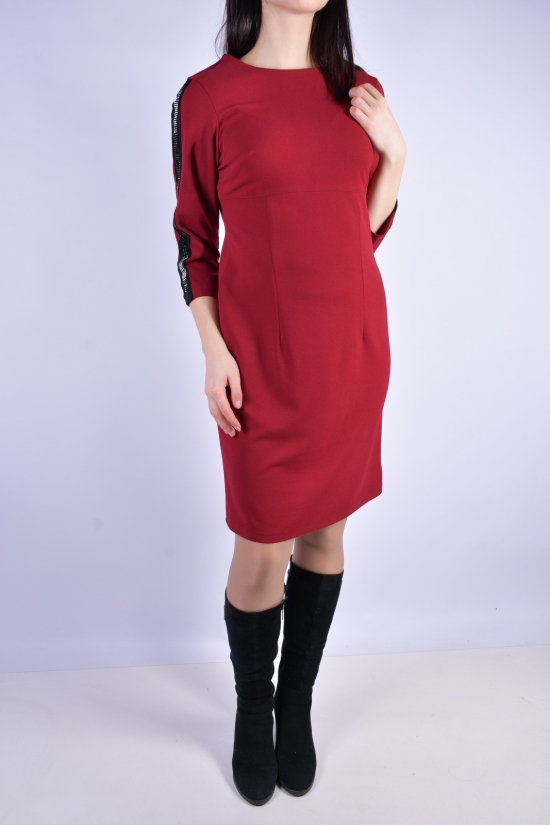 Платье женское (цв.бордовый) Размер в наличии : 46 арт.876