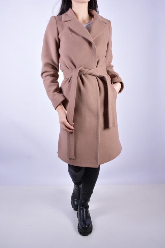 Пальто жіноче демісезонне (кол. пудри) кашемірове "BOGIRА" Розмір в наявності : 44 арт.111