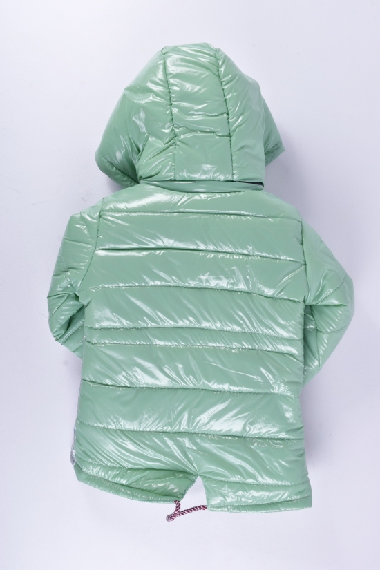 Куртка для дівчинки демісезонна (кол. срібло/м'яти) Зріст в наявності : 92, 98, 104 арт.FASHION