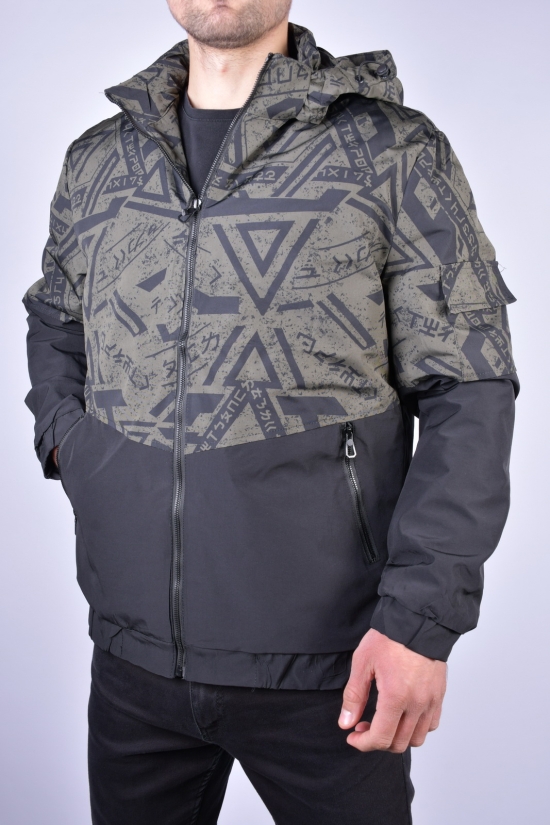 Куртка чоловіча демісезонна (кол. чорний/хакі) Розміри в наявності : 44, 46 арт.EM21181