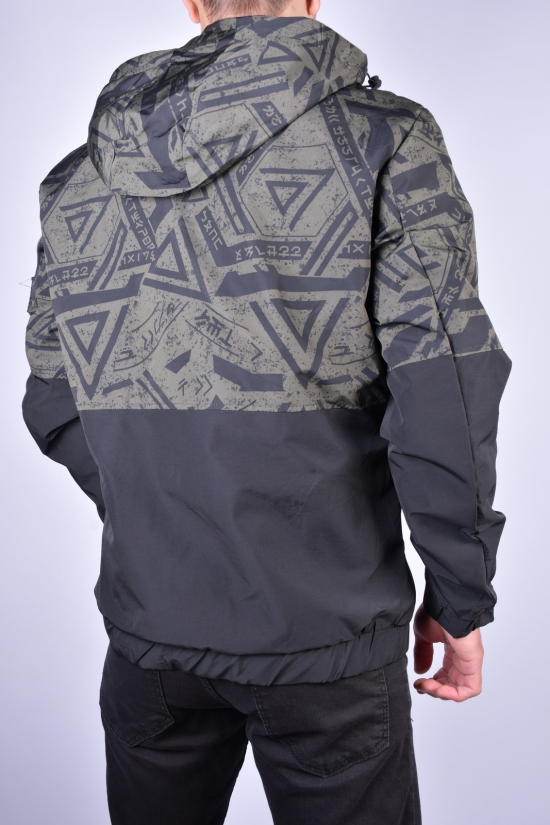 Куртка чоловіча демісезонна (кол. чорний/хакі) Розміри в наявності : 44, 46 арт.EM21181