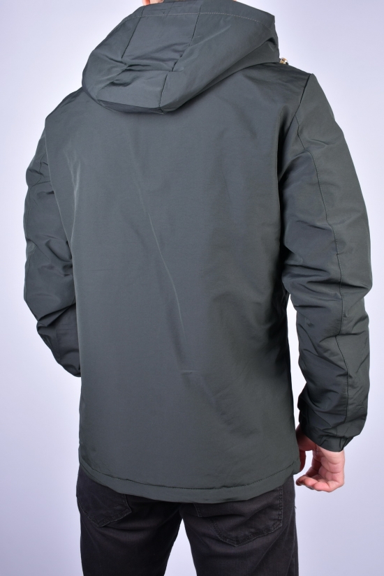 Куртка чоловіча демісезонна (двостороння) (кол. т. зелений) Розмір в наявності : 44 арт.B23010