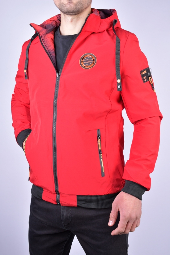 Куртка чоловіча демісезонна (двостороння) (кол. червоний) Розміри в наявності : 44, 48 арт.EM23015