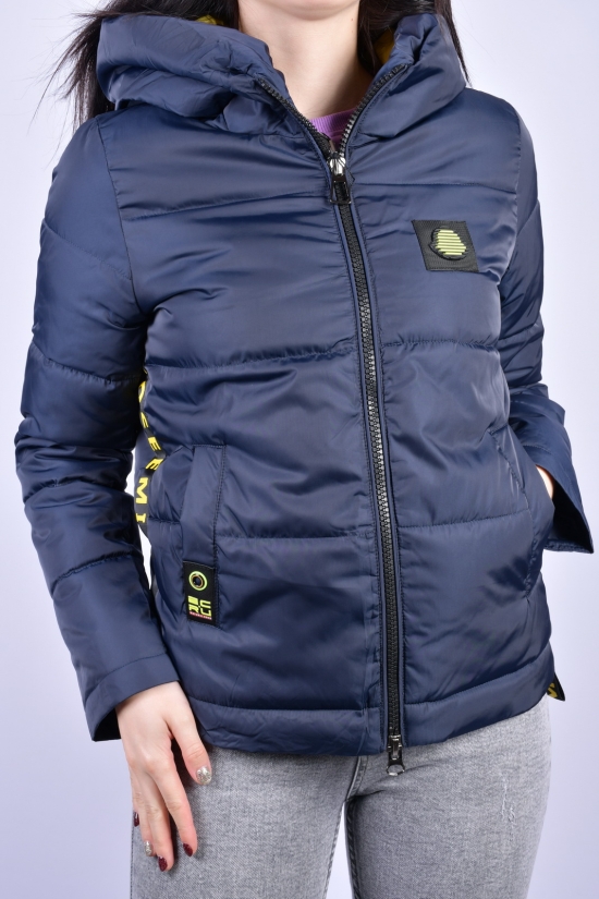 Куртка демісезонна жіноча (кол. т. синій) QIANZHIDU Розмір в наявності : 44 арт.E10871
