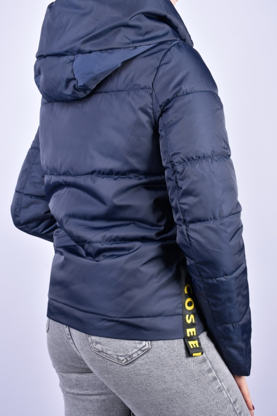 Куртка демисезонная женская (цв.т.синий) QIANZHIDU Размер в наличии : 44 арт.E10871