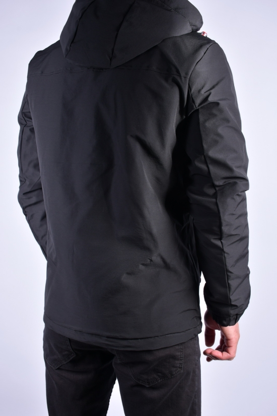 Куртка мужская демисезонная (двухсторонняя) (цв.чёрный) Размеры в наличии : 44, 46 арт.EM23011