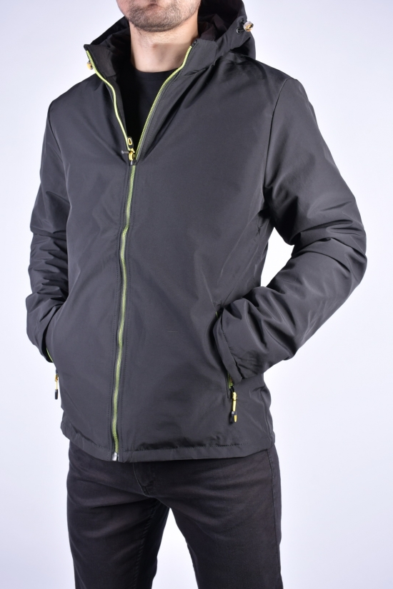 Куртка мужская демисезонная (двухсторонняя) (цв.чёрный) Размер в наличии : 44 арт.EM23035