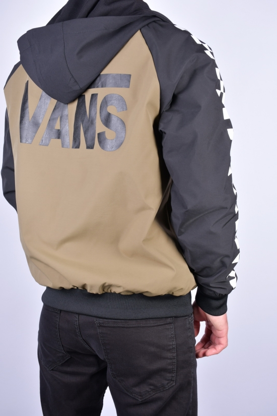 Куртка мужская из плащевки демисезонная (цв.оливковый/черный) "ATE" Размеры в наличии : 46, 48, 52 арт.F-201