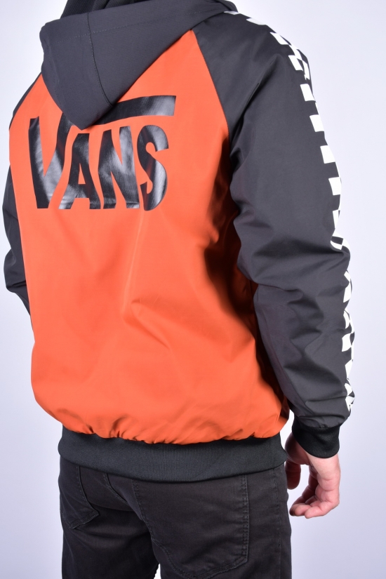 Куртка мужская из плащевки демисезонная (цв.терракотовый/черный) "ATE" Размеры в наличии : 46, 54 арт.F-201
