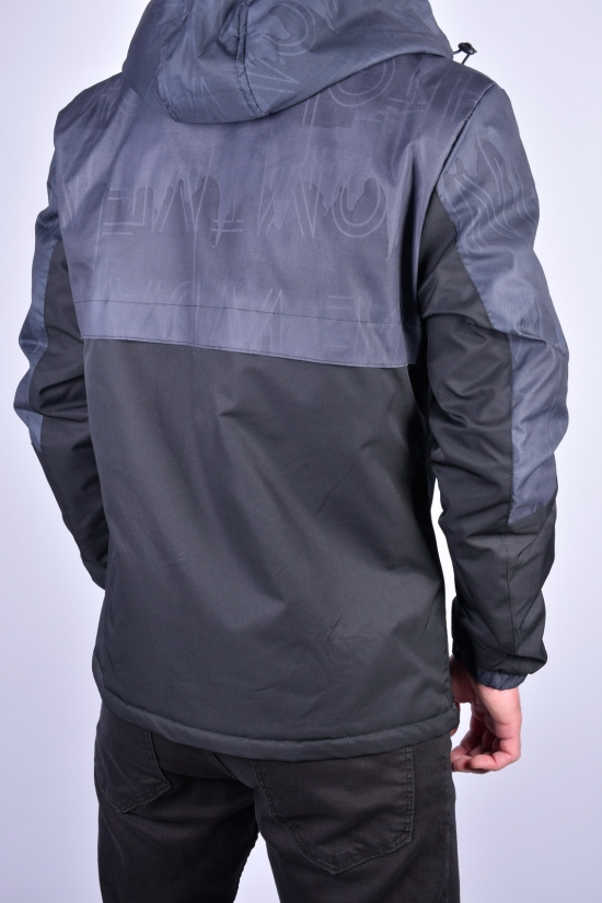 Куртка чоловіча з плащової тканини (кол. чорний) "ATE" Розміри в наявності : 44, 46 арт.8886