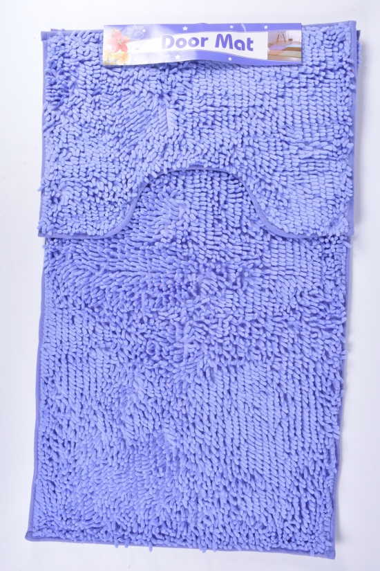 Коврик в ванную 2-ка (цв.сиреневый) "Лапша" (микрофибра) размер 60/100 см. арт.MF5214