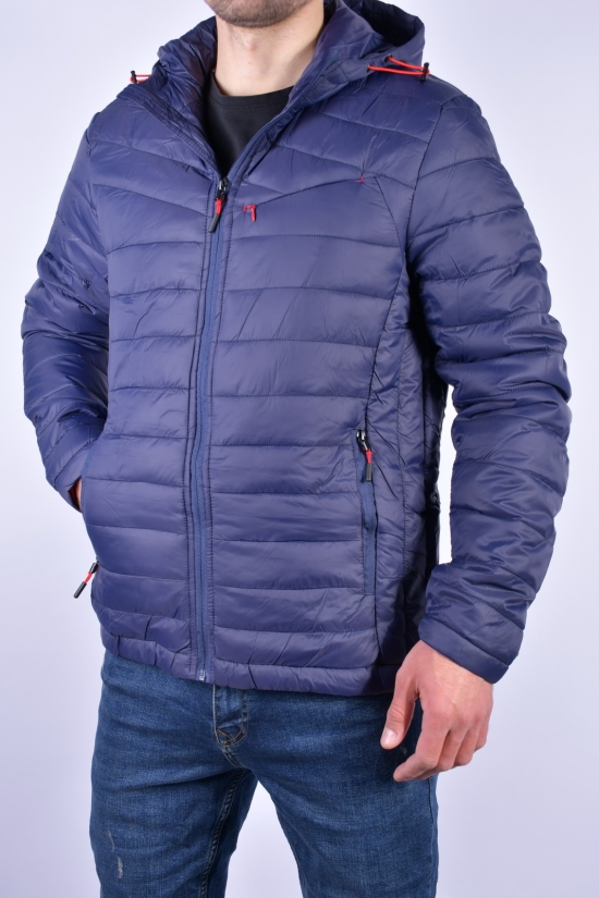 Куртка мужская (цв.синий) демисезонная болоневая Размер в наличии : 46 арт.2105