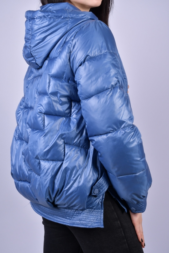 Куртка женская из плащёвки демисезонная (цв.синий) Размеры в наличии : 42, 44 арт.806