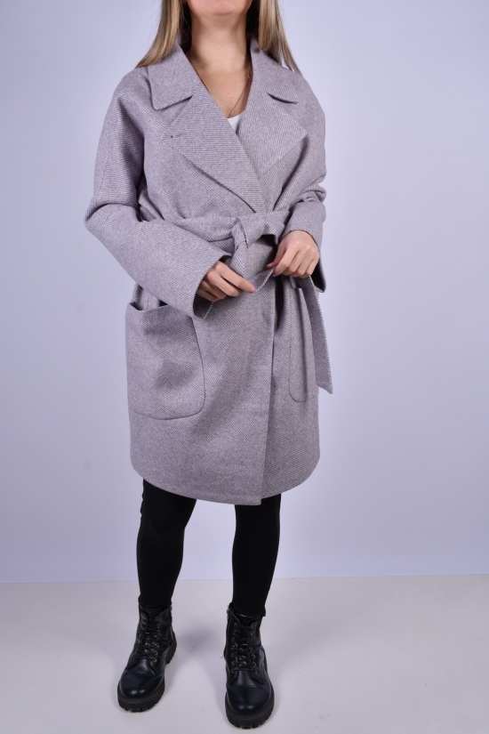 Пальто жіноче кашемірове (кол. св/рожевий) Розміри в наявності : 50, 54 арт.2071