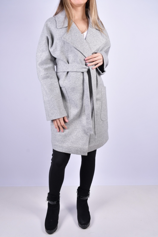 Пальто жіноче кашемірове (кол. св/сірий) Розмір в наявності : 50 арт.2071