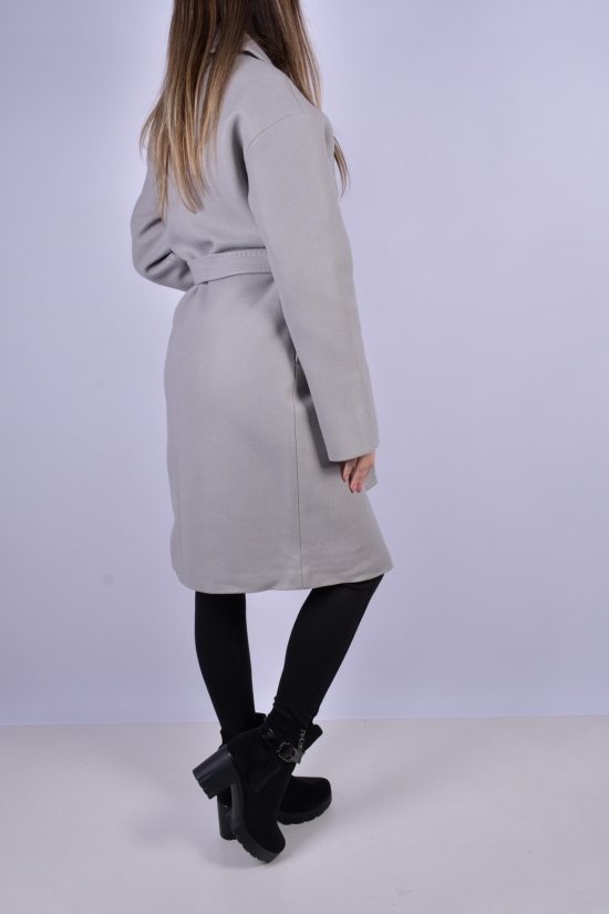 Пальто женское кашемировое (цв.св/серый) Размеры в наличии : 44, 48, 50 арт.8033