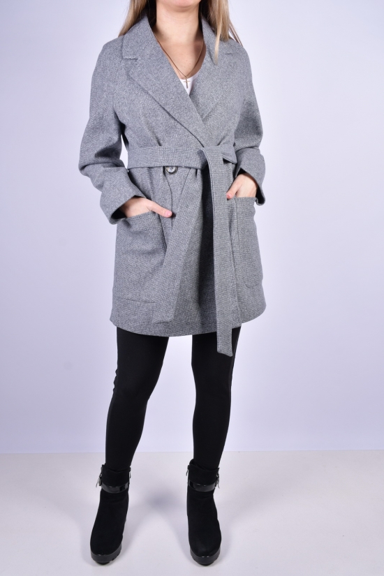 Пальто жіноче кашемірове (кол. сірий) Розміри в наявності : 44, 46, 48, 50 арт.5516