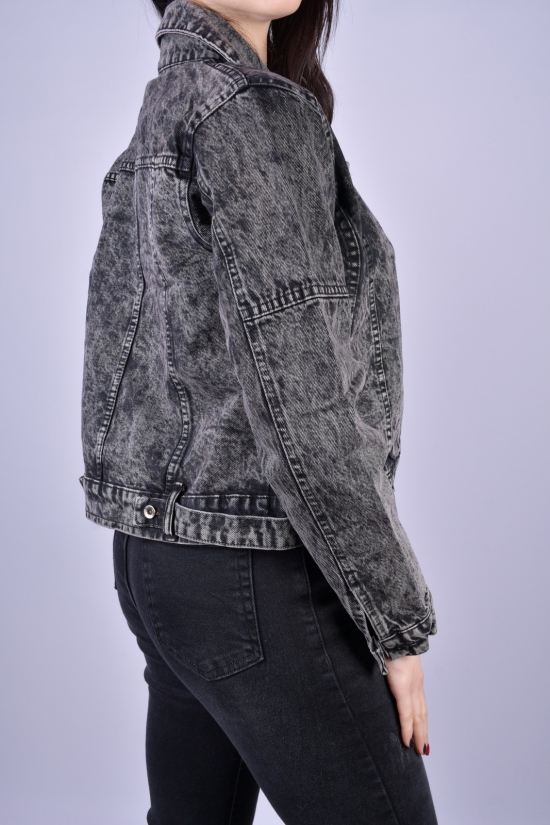 Піджак джинсовий жіночий (кол. чорний) ASIST Розміри в наявності : 40, 42 арт.AST-308
