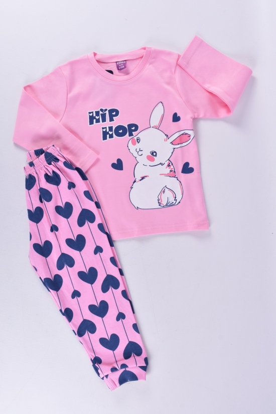 Пижама для девочки (цв.розовый) трикотажная VITMO BABY Объем в наличии : 80 арт.25517