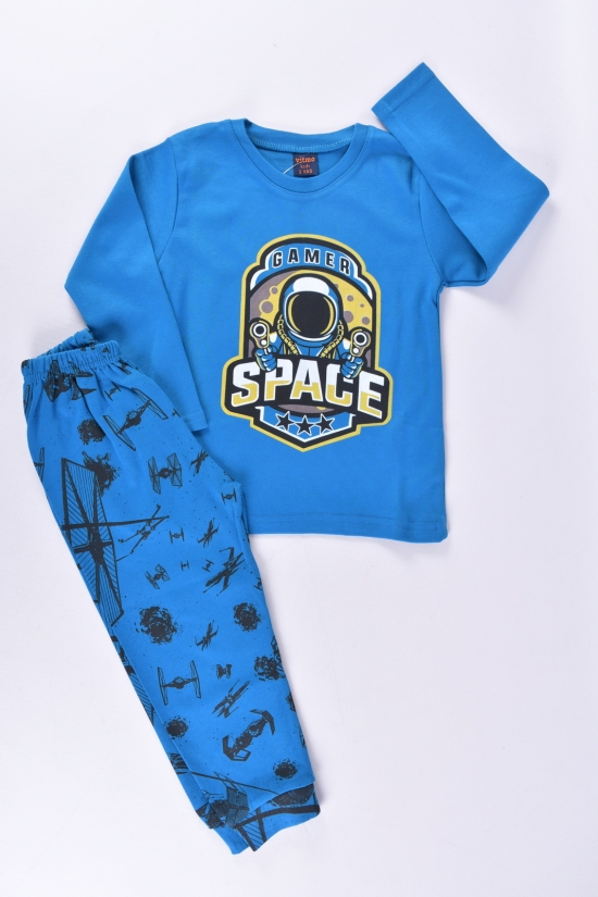 Пижама для мальчика (цв.синий) трикотажная "VITMO BABY" Рост в наличии : 92 арт.24046