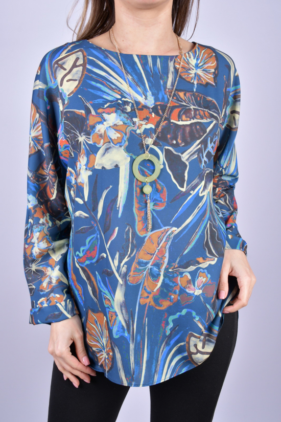 Блузка жіноча (кол. синій) "ESAY" Розміри в наявності : 48, 50, 52 арт.9319EB