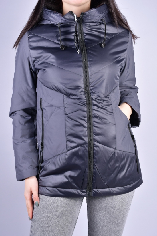 Куртка жіноча демісезонна (кол. сірий) болонева "DS" Розміри в наявності : 42, 44 арт.M21036